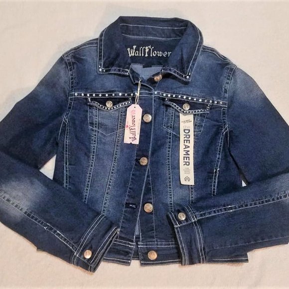 Bling Jacket Brand New Stonewashed Classic Denim M - Picture 10 of 16